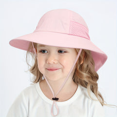 Kids Casual Shawl Hat Quick Dry Sun Protection Bucket Hat