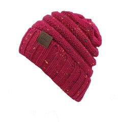 Women Knit Beanie Hat For Winter, Fleece Lined