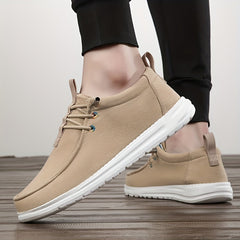 Men's Lightweight Canvas Loafer Shoes Slip On Casual Shoes