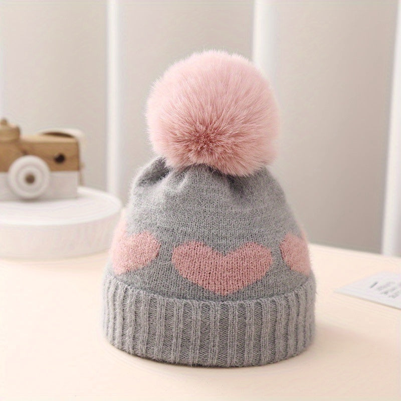 Thick Warm Toddler Knit Beanies Hat For Girls Boys Winter