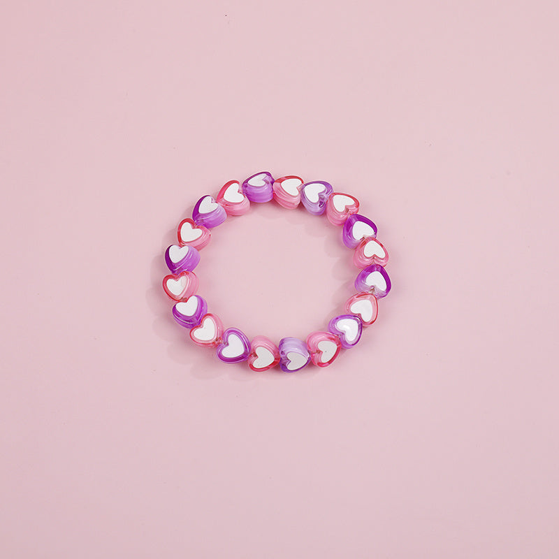 Makersland Girls Star Love Bead Bracelet