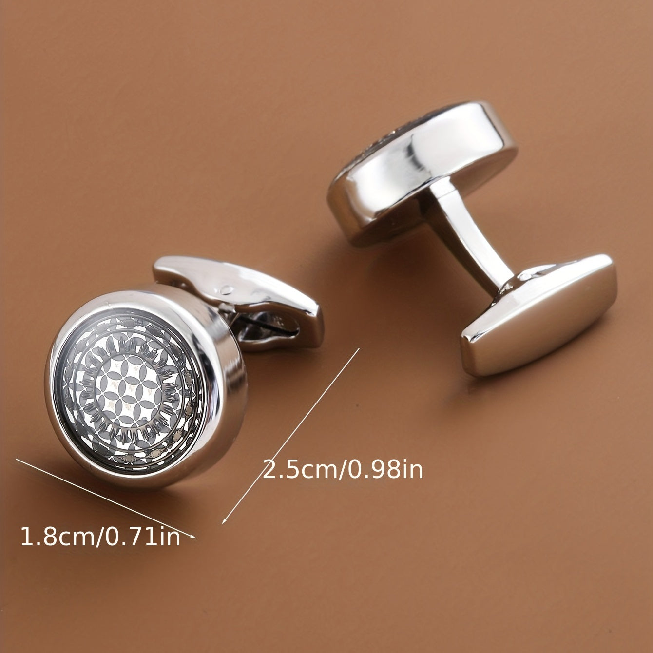 Men's Stainless Steel Cufflinks for Shirt Suit