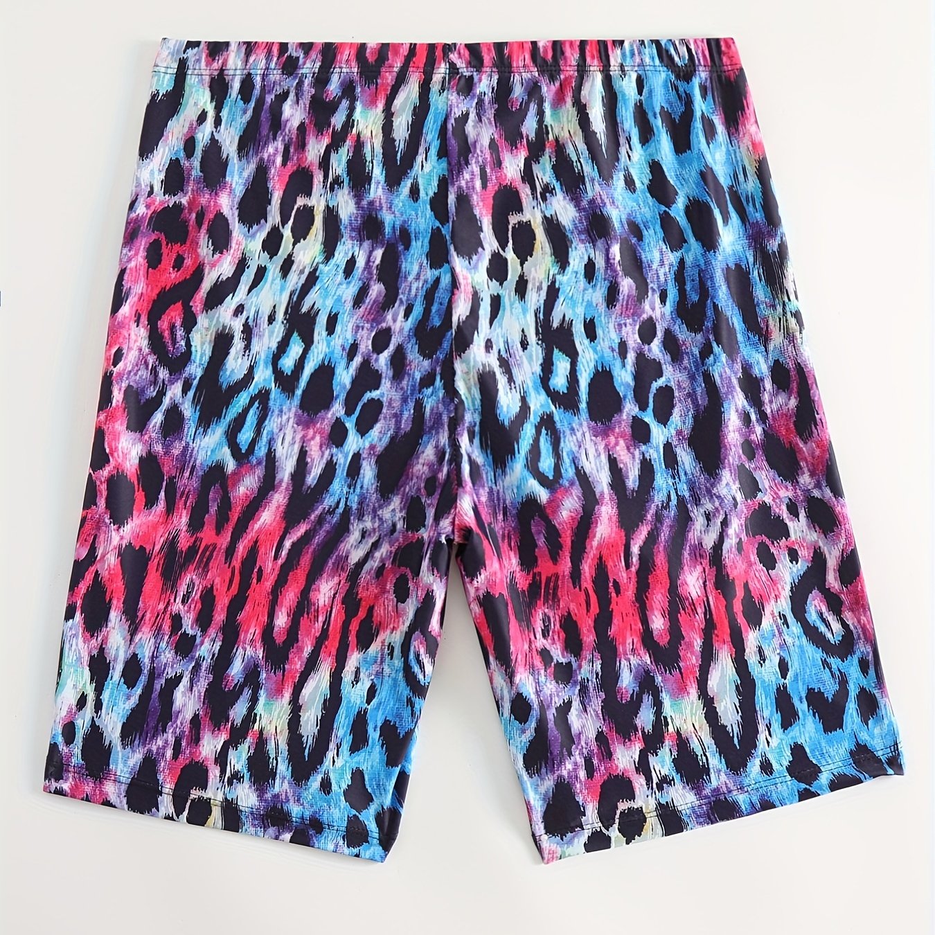 Men's Swim Boxers Leopard Print Quick Dry Swimsuit Shorts Pants