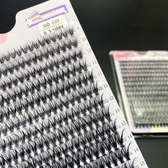 280Pcs 30D 9-16mm D Curl Cluster Lashes Individual Extension