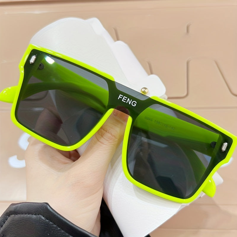 Oversized Square Sunglasses UV400 for Beach Party Club