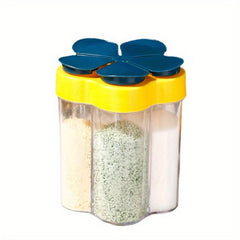 5 in 1 Kitchen Seasoning Shaker Portable Bottle with Lid
