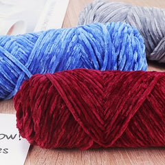 Chenille Woolen Crochet Thread Ice Strip Needle Warm Velvet Thread