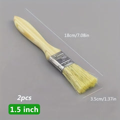2pcs Plastic Bristle Brushes for Painting Dust Removal & Cleaning