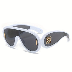 Y2K One-piece Sunglasses Candy Block UV400 Sun Shades