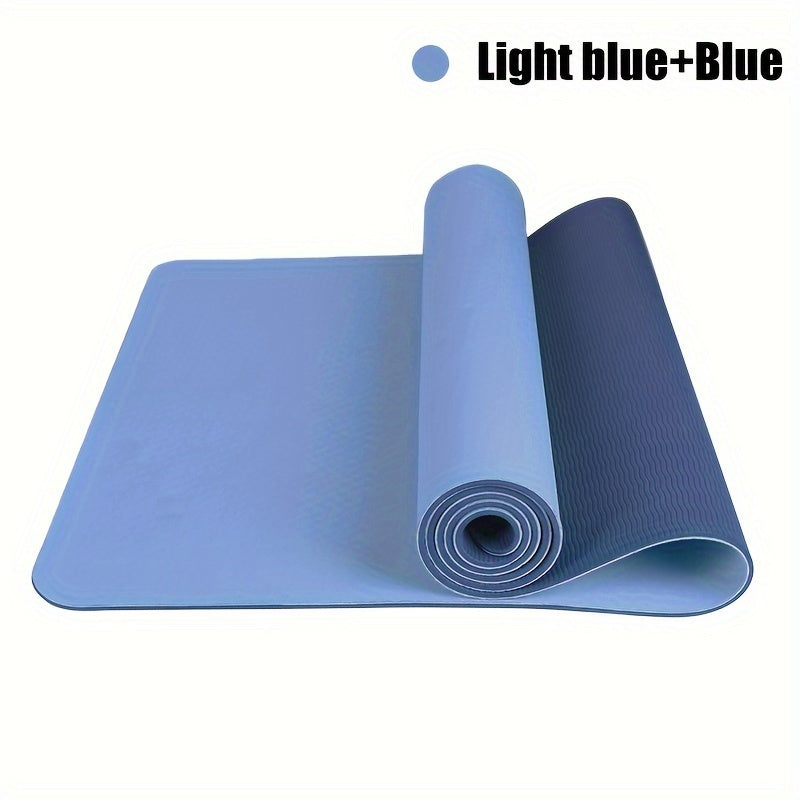 TPE Non-slip Yoga Mat Thicken Widen Mute Anti-shock Fitness Mat Home Workout