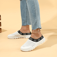 Women's Mesh Mule Sneakers Slip On Outdoor Shoes Soft Sole