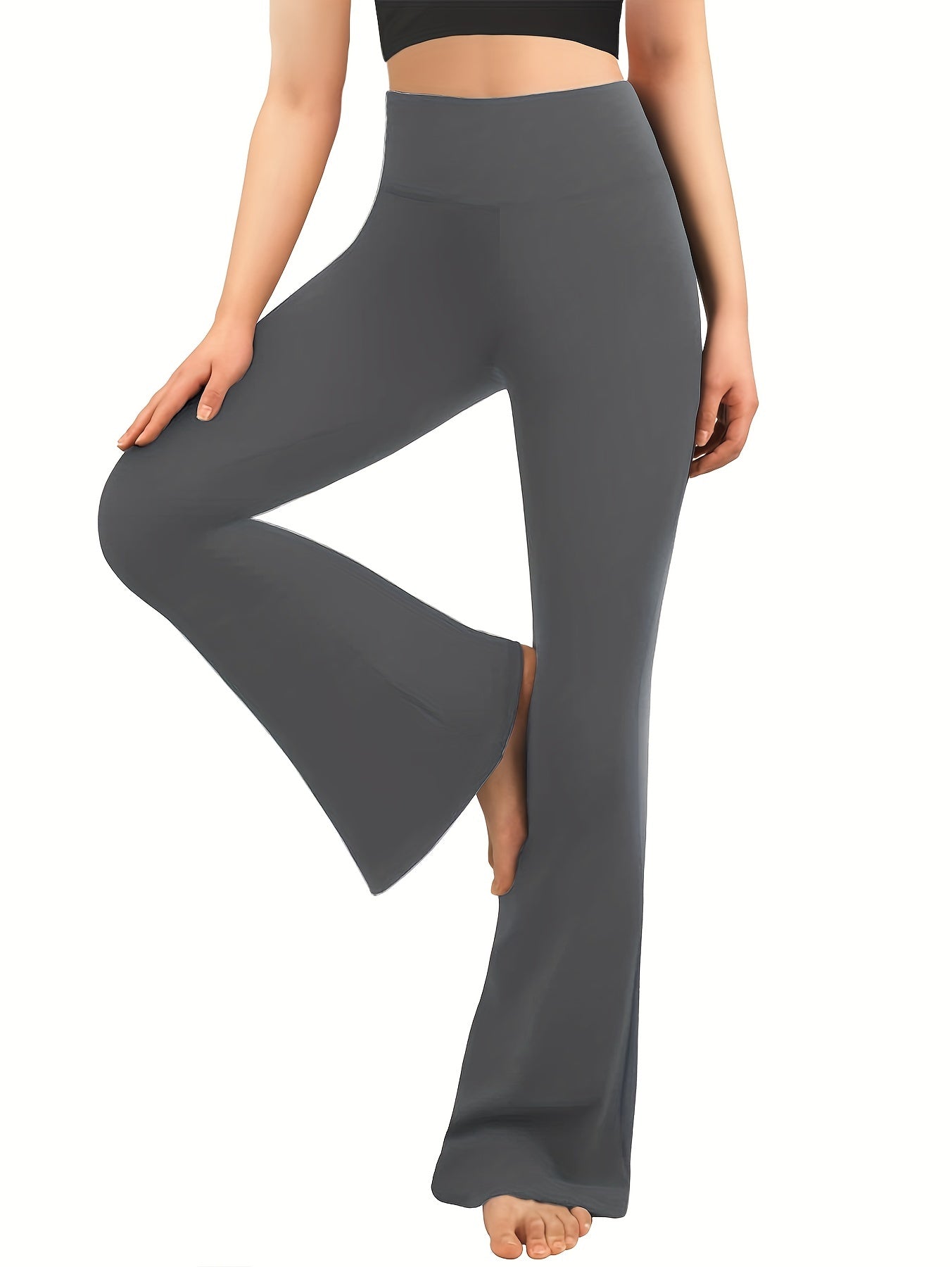 High Waisted Bootcut Leggings Women Flared Workout Casual Yoga Pants