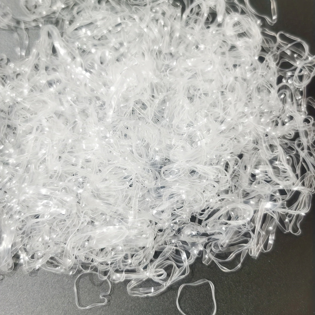 500pcs Clear Elastic Hair Rubber Bands Soft Elastic Bands For Kids
