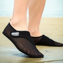 Sporty Water Socks Hook & Loop Fastener Beach Shoes
