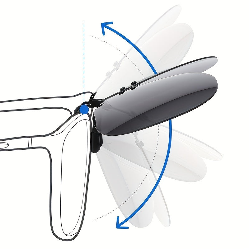 Polarized Clip-on Sunglasses for Men UV Protection for Cycling, Fishing