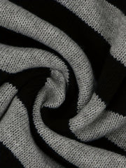 Y2K Striped Turtle Neck Sweater