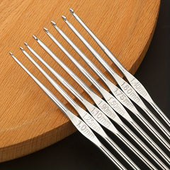 8pcs Thin Head Crochet Single Head Sweater Needle Hook S