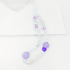 Rose Pearl Butterfly Phone Chain Jelly Keychain Anti-fall Rope
