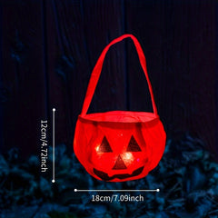 DIY Flashing Pumpkin Handbag LED Flashing Candy Bag