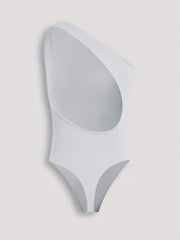 One Shoulder Sexy Bodysuit Summer Solid Backless Bodysuit