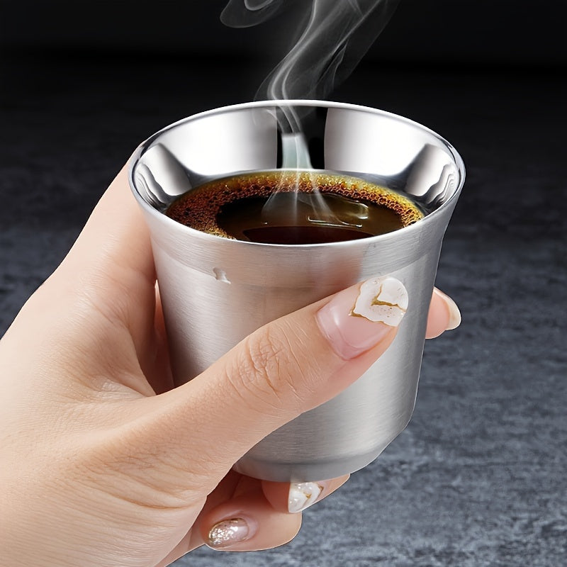 9oz Stainless Steel Double Walled Coffee Mug - Insulated & Reusable