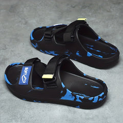 Men's Camo Platform Slides - Non Slip Comfort - Indoor/Outdoor