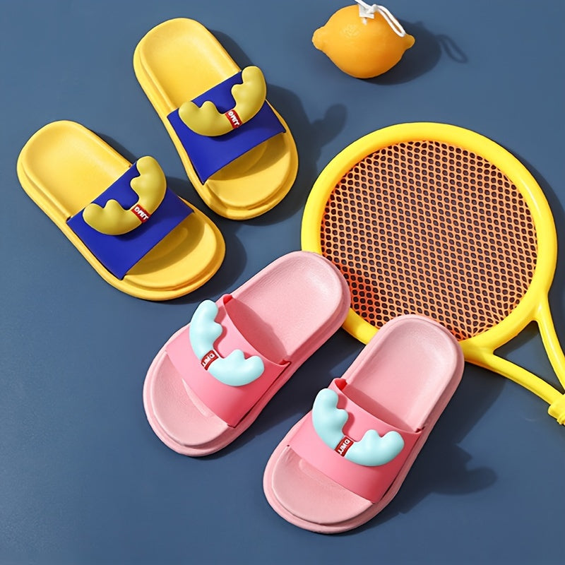 Boys Casual Open Toe Slippers Lightweight Indoor Bathroom Shoes