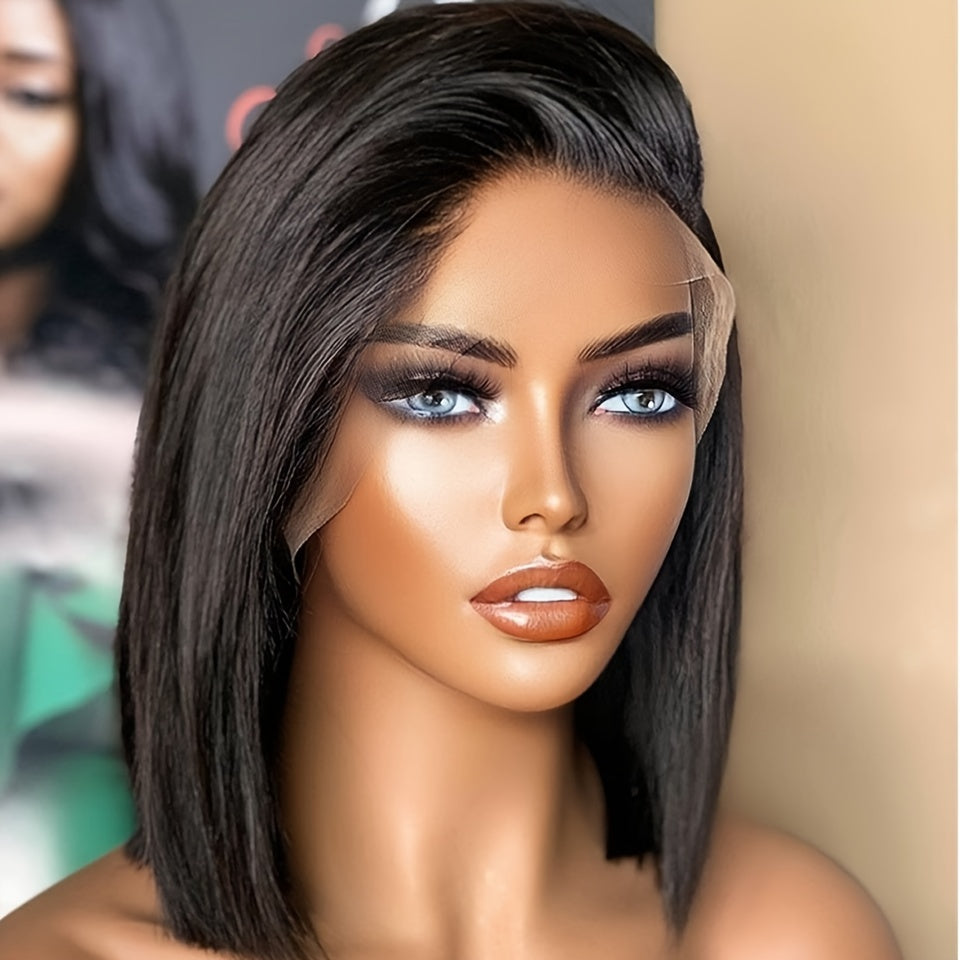 Straight Bob Lace Front Human Hair Wigs 13x4 Lace Frontal Bob Wigs Pre Plucked