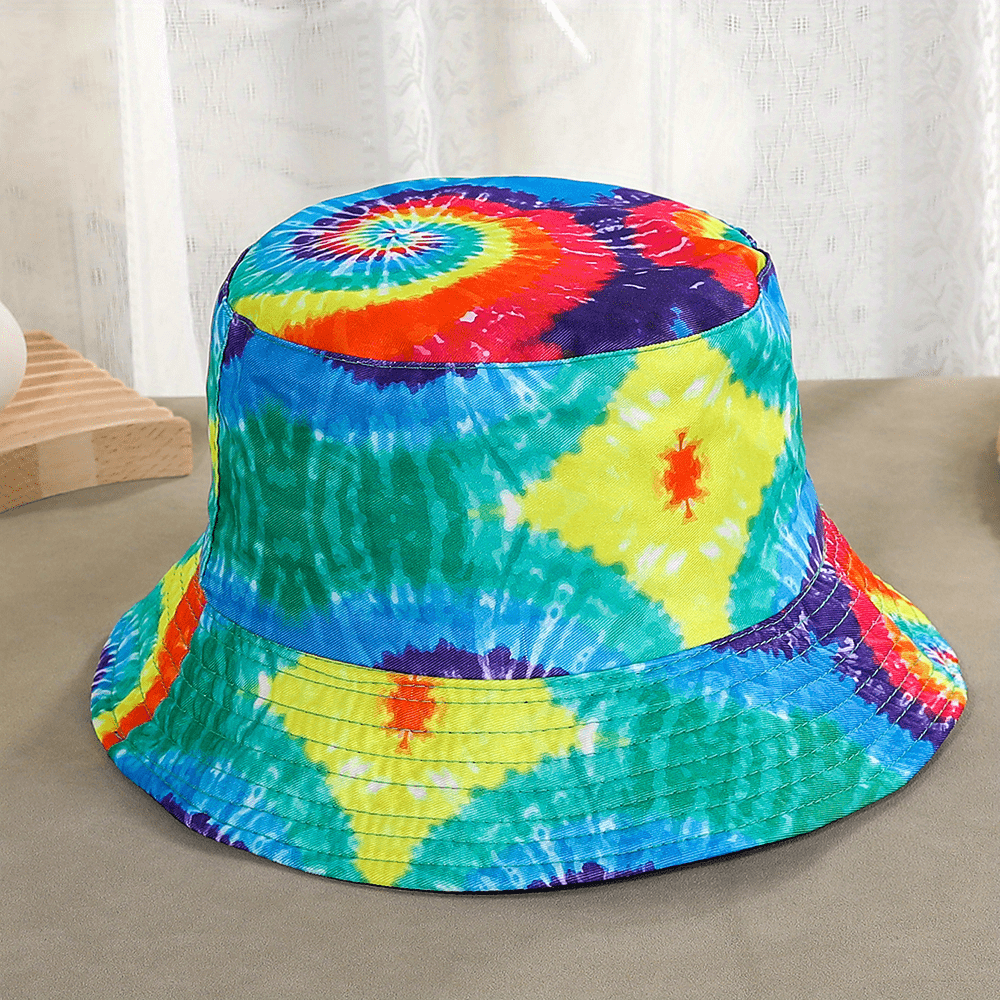 Unisex Double Sided Sun Hat with Painting Print