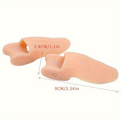 2Pairs Gel Insoles Toe Separator Hallux Valgus Foot Protector Bunion Adjuster