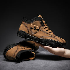 Men's Stitching Boots Comfy Ankle Boots Casual Walking Sneakers Shoes Summer