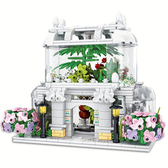 597pcs Flower Shop Building Set City Street Scene Toy