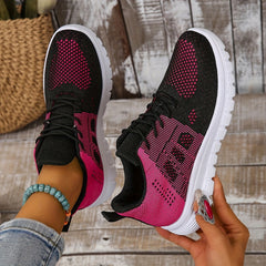 Women's Mesh Breathable Running Shoes Lightweight Non Slip Outdoor Sneakers
