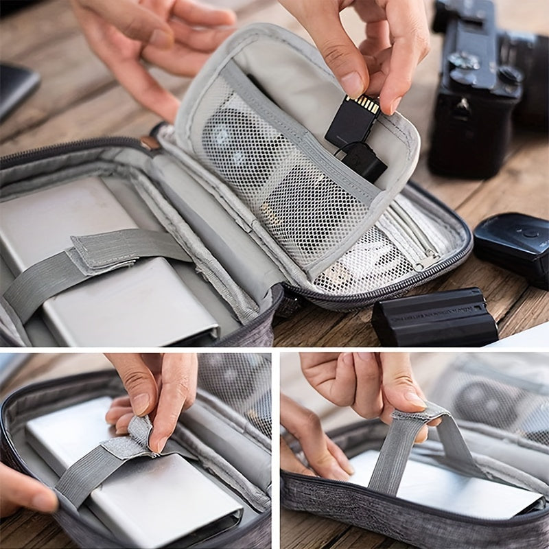 Zipper Data Cable Bag Travel Organzier Lightweight Container