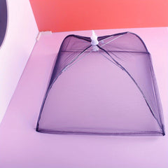 2pcs Foldable Umbrella Food Tent Cover with Lace, Portable Anti Mosquito Mesh