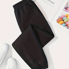 High Waist Fleece Yoga Pants Warm Sweatpants Women's Activewear