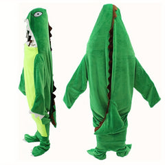 Dinosaur Wearable Blanket Cozy Sleeping Bag For Camping