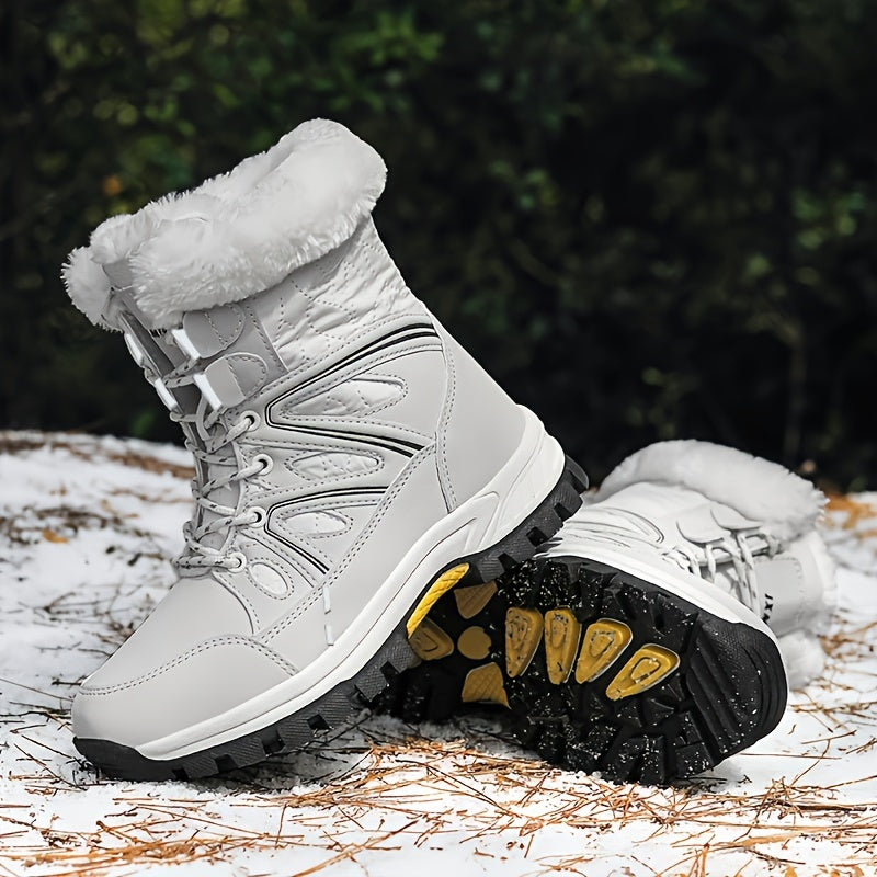 Women's Faux Fur Lined Snow Boots Insulated Outdoor Shoes