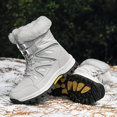 Women's Faux Fur Lined Snow Boots Insulated Outdoor Shoes