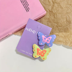 Polka Dot Butterfly Hair Clip Set Sweet Side Hair Clip
