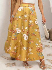 Floral Print Maxi Skirt for Spring & Summer