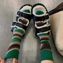 Stylish Striped Socks Breathable Comfortable Sports Socks