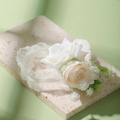 Simulation Flower Wristband Elastic Wrist Strap Women's Accessory