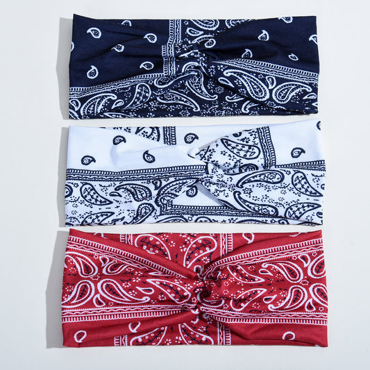 Boho Printed Hair Band Vintage Colorful Headscarf Hair Accessories