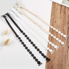 Floral Lace Bra Strap Anti-slip Elastic Underwear Strap