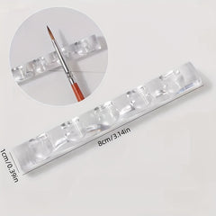 5 Slot Transparent Art Brush Holder for Painting Brushes