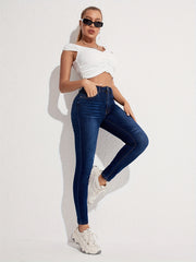 High Waist Stretch Skinny Jeans Slim Fit