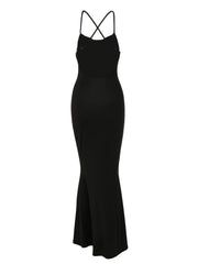 Cross Back Halter Dress Sleeveless Dress for Spring & Summer