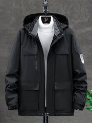 Women's Outdoor Fleece Lined Jacket with Hood