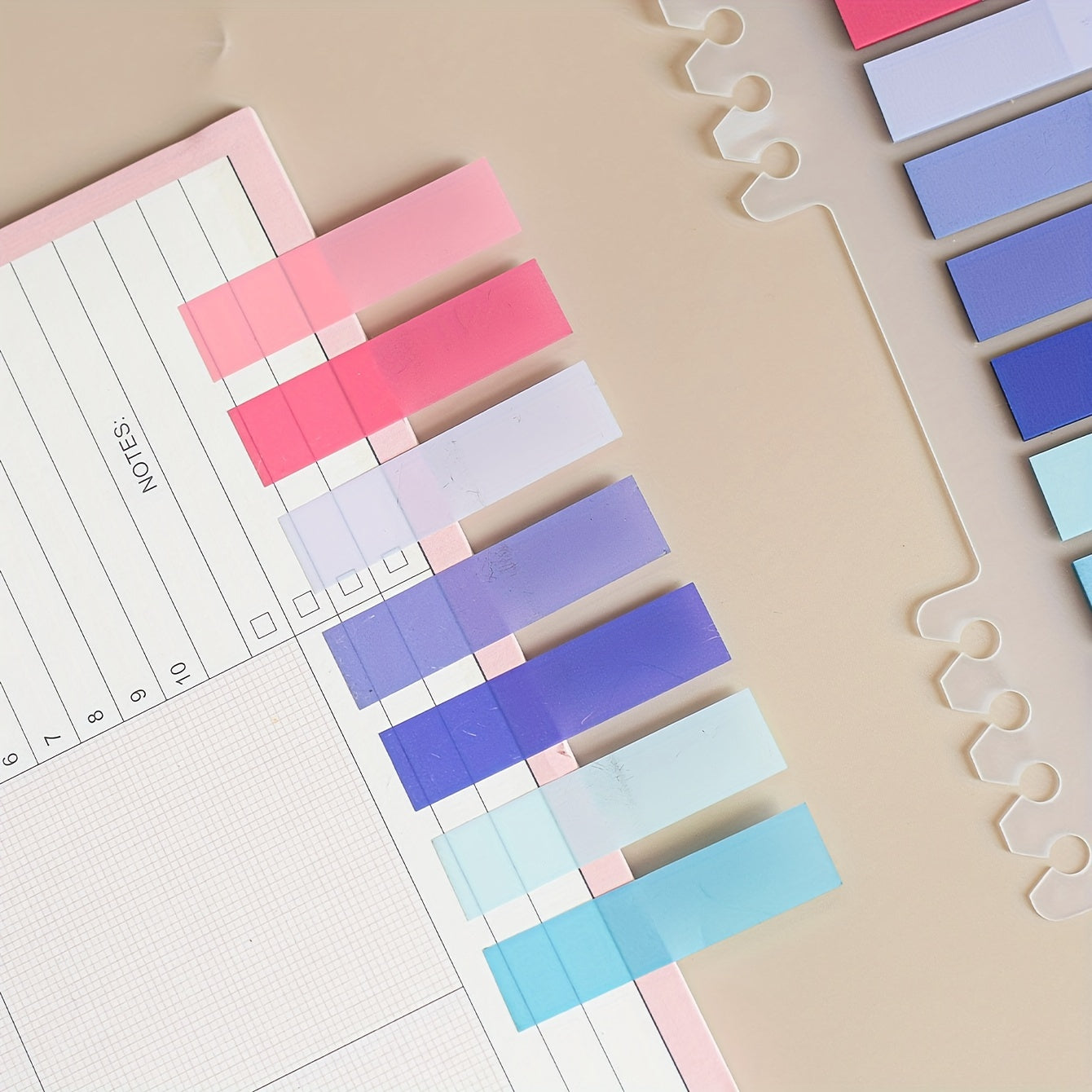 200 Sheets PET Sticky Notes Index Stickers Label Paper Instruction